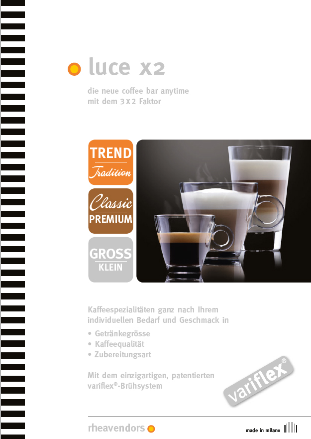 Luce X2 Broschüre